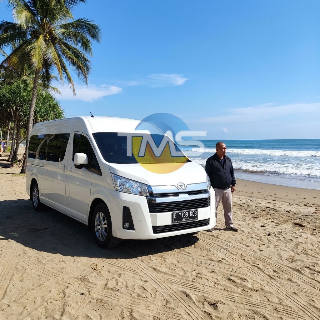 sewa hiace bandung pangandaran harga terjangkau sopir profesional dan ramah